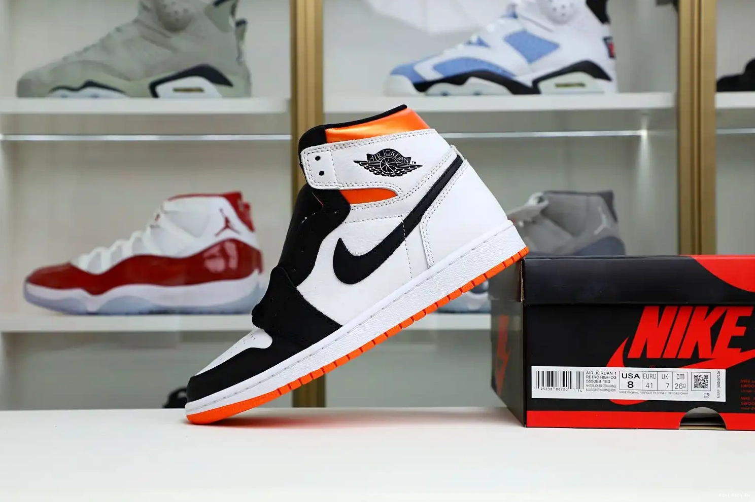 Retro Orange' OG 1 Electro Kimikick Jordan High Air 0719
